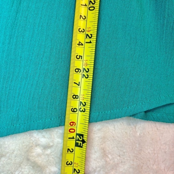 NWT Mossimo Tank Top XS Teal / Jade Green Braided Straps Rayon Boho - Picture 13 of 13